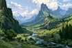 do fantasy landscape illustrations