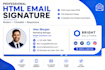 design clickable HTML email signature