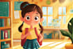 illustrate a children book with consistent characters