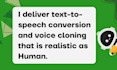 create clone voice and ai generated audio