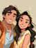 draw cartoon portrait in disney cartoon