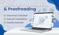 translate and write blogs accurately