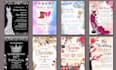 design wedding invitations, stationery, flyers and banners