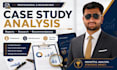 write a professional business case study analysis and report