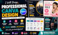 design professional canva instagram posts, social media posts and carouse