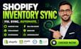 fix shopify inventory sync, stock sync, API integration and automation