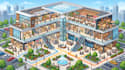 design a shopping mall wayfinding map, retail directory visitor navigation map