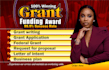 do grant research, grant proposal, grant writing and winning grant application