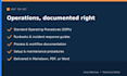 write sops, runbooks and process documentation
