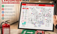 design fire escape plan, fire safety,fire exit plan and emergency evacuation map