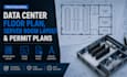design data center floor plan, server room layout and permit plans