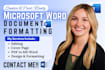 format microsoft word document editing word document ms word document design