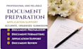 prepare proof of funds request letters and application documents