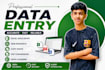 do accurate data entry, data cleaning, web research and copy paste