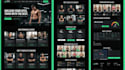 design a modern gym website, fitness website, or personal trainer website