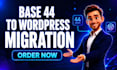 migrate base44 to wordpress, debug base44 and fix replit errors , lovable ai