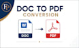 convert your word doc to pdf professionally