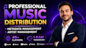 music distribution, fix metadata errors, distribution issues and be your manager