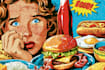 make a food pop art illustration