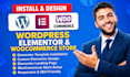 install wordpress elementor template elementor landing page design and ecommerce