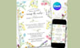 design printable editable canva boho wildflower bridal shower invitation templat