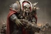 draw an epic warhammer 40k inspired character illustration