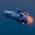 design spaceship, sci fi illustration and sci fi art