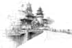 draw detailed illustrations in ink style