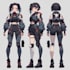 draw a professional character turnaround sheet and model sheet