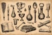 create detailed prop and object concept sketches