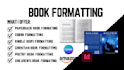 book formatting, kindle formatting, paperback formatting, novel formatting,ebook