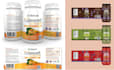 design cosmetic labels, skincare packaging, product box and bottle label