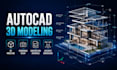 create autocad 3d modelling, 2d to 3d conversion, house design