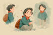 draw a cartoon illustration