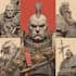 design a custom space warrior character with epic armor and weapons