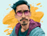 draw vector art portrait face, vehicle