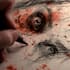 draw bloody horror illustration