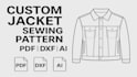 create jacket, hoodie, bomber, denim sewing pattern