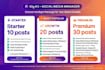 create and manage facebook pages and design attractive thumbnails