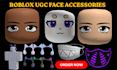create custom roblox ugc accessories, roblox face, mask, detailed avatar