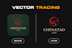 manually vector trace your logo or image