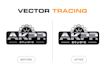 manually vector trace your logo or image