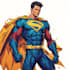 create superhero comic characters and design illustration