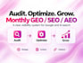 do GEO aeo and ai SEO optimization for chatgpt, perplexity and gemini
