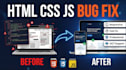 fix HTML CSS javascript bugs and responsive issues