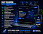 develop a professional responsive full stack website