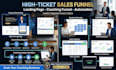 design high ticket sales funnel landing page funnel automation coaching funnel