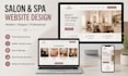 design squarespace salon spa website with online booking
