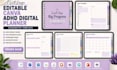 design editable canva adhd planner digital planner goodnotes template