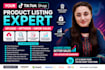 do tiktok shop product listing, setup and SEO optimization